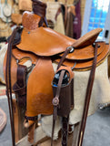 Leather Drink Bottle Holder for Saddle Billet