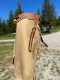 Custom Chinks Charmitas Chaps in Butter Leather