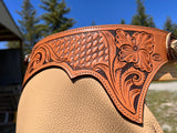 women's chinks tooled flower yoke