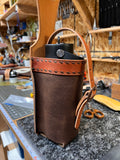 leather bottle holder for saddle