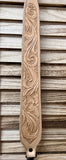 hand carved leather sling